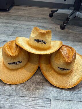 NWOT Bundle of Three Twisted Tea Cowboy Cowgirl Hats - Will Sell Separately
